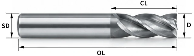 flat end mill size